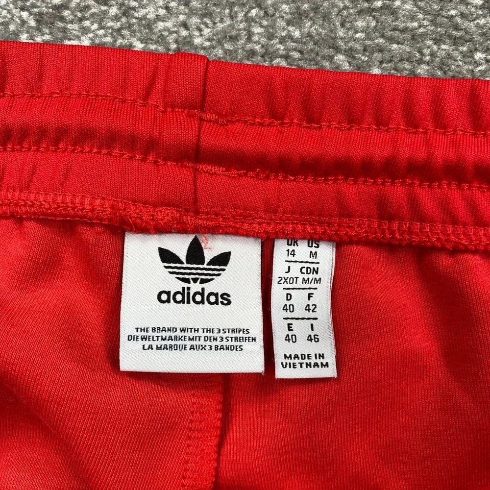 Adidas Originals SST Track Pants Red White 3-Stripe Trefoil CE2401 Womens Medium - Picture 4 of 8